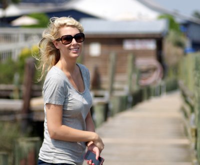 Sarah at Shem Creek