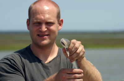 Tim shows us the shark