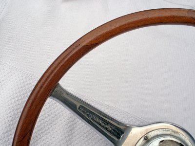 Original Porsche Carrera 2 teak steering wheel