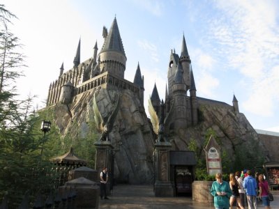 The Forbidden Journey ride in Hogwarts