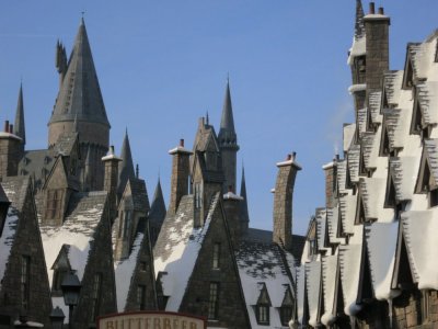 Rooftops in Hogsmeade