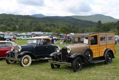 1930 Ford Model A Roadster and Station Wagon