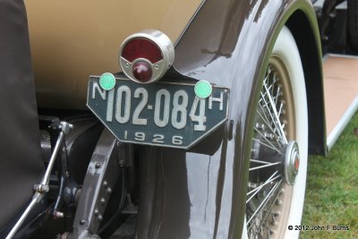 1926 Packard Phaeton - 26 NH Summer Resident License Plate