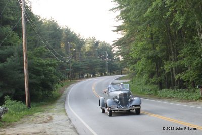 1934 Ford Cabriolet on the way to Amherst