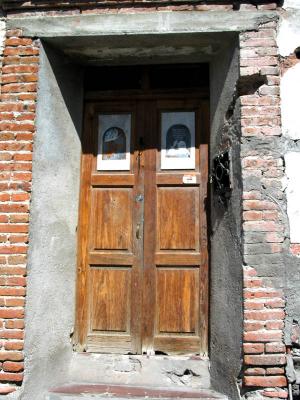 wooden doors, jesus
