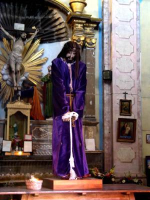 purple jesus y cruxifix