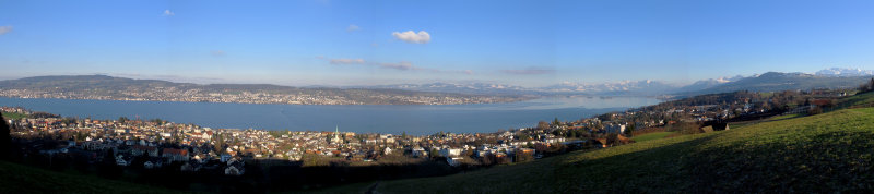 Lake Zurich seen from Herrlisberg-Wdenswil