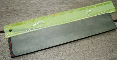 #194 Green Paper, Black Textile & Burnt Orange Paper