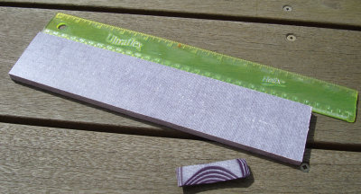 #138 Textile Canvas & Purple Paper