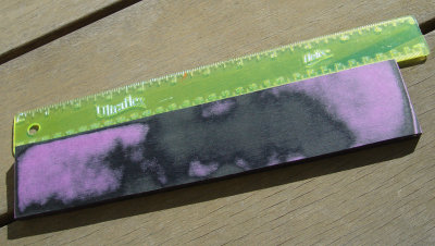 #207 Purple Paper & Black Textile