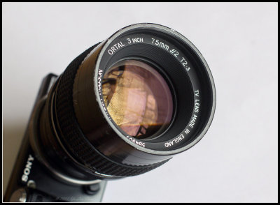 TAYLOR HOBSON ORTAL 3 inch 75mm f2 TV Lens