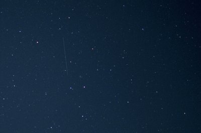 Perseid meteor (look carefully)