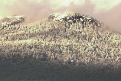Mountain in Sepia