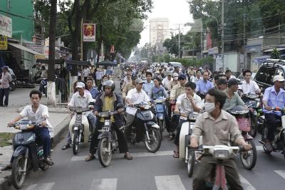 Saigon rush hour