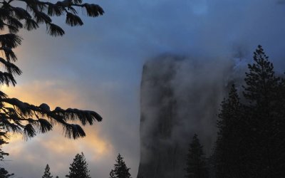 Sunset over El Capitan