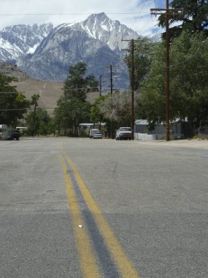 Lone Pine Peak from Town