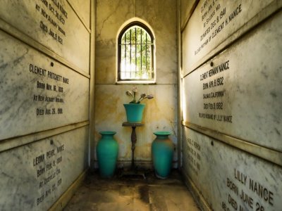 A Family Crypt in the Garden of Memories Cemetery, Salinas