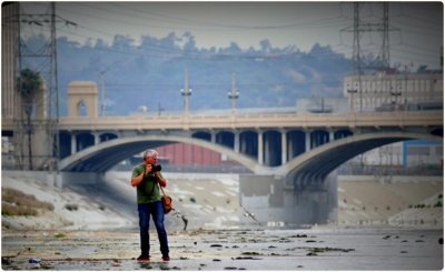 Ted at Work in the L.A. River