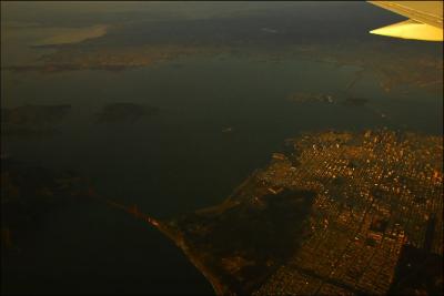 Flying Home - Over San Francisco