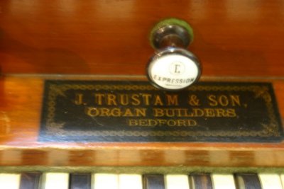 Trustam Harmonium 1864 - Makers Label