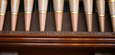 Trustam Organ 1889 - Makers Inscription