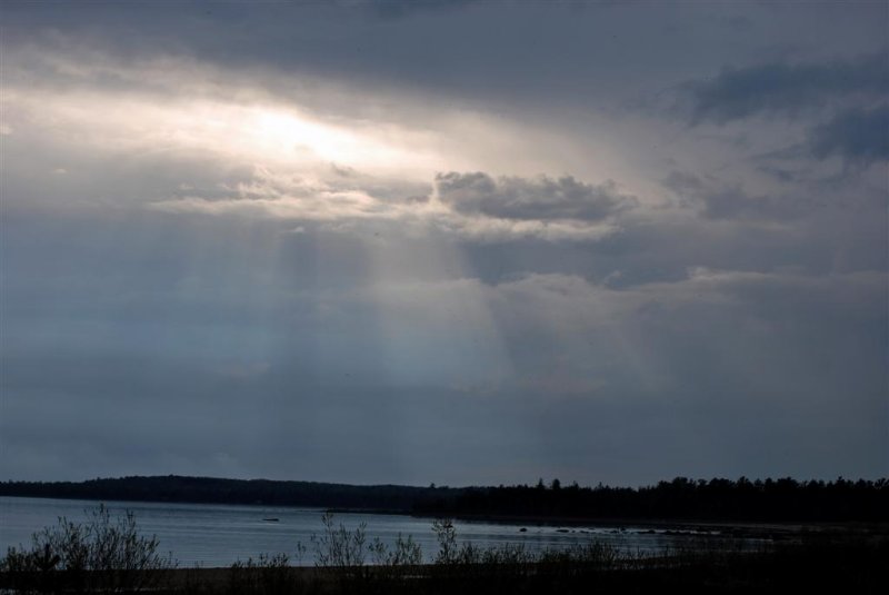 God Light over Lake Michigan