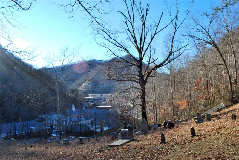 View of Grundy from Hibbitts Cemetery