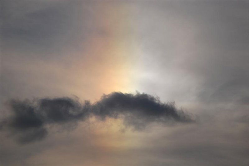 Sun Flanked by Two Sun Dogs