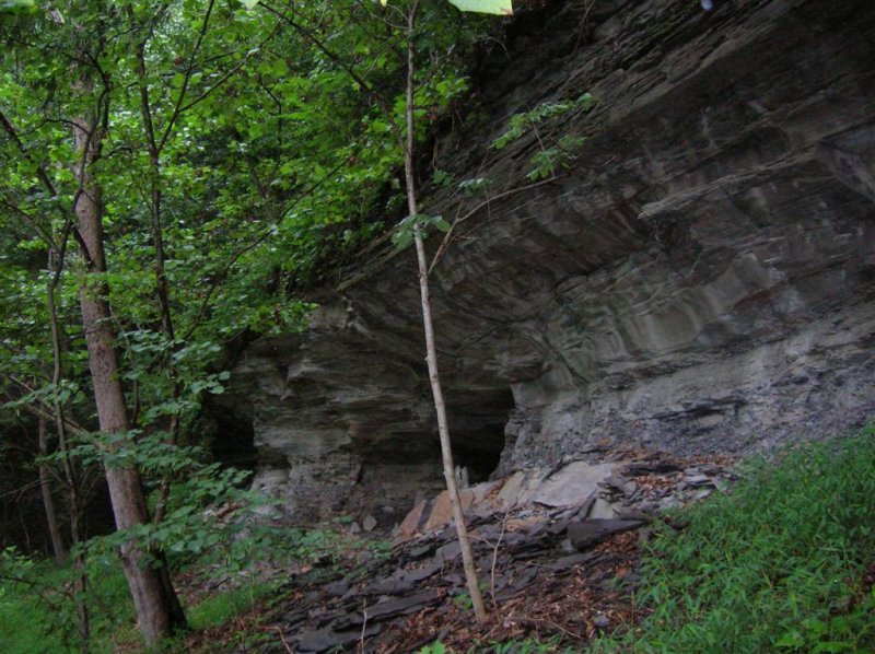 Cliff at Entrance