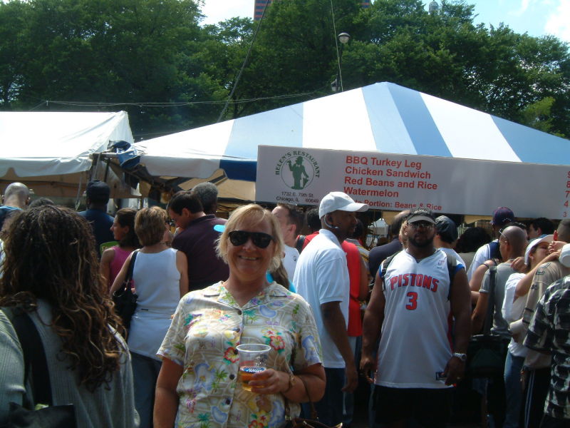 Helen at the Taste of Chicago