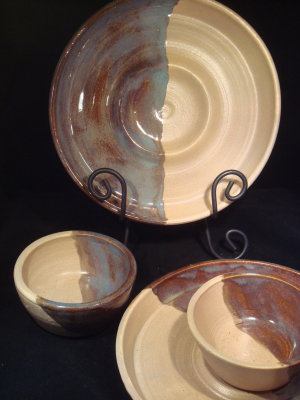 Stoneware Chip & Dip sets - I like the two part style, makes for easy cleaning!