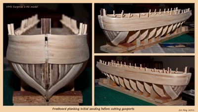 Initial Sanding done