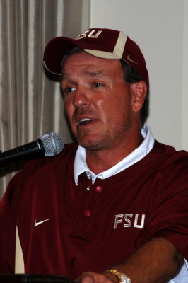 Coach Fisher spoke at the TQB Club...fresh from the practice field