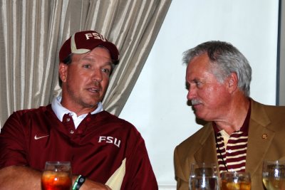 Coach Fisher and Les Akers
