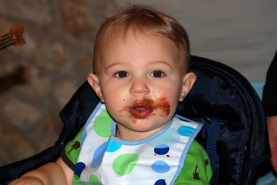 Brady likes chocolate cake!