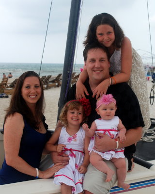 The Humble family at Panama City Beach