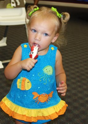 eating a cake pop