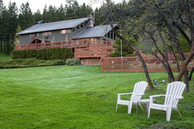 Lodge from the meadow