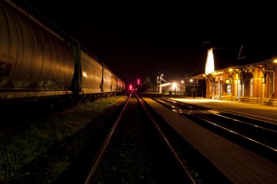 RM_Une gare la nuit - St-Hyacinthe