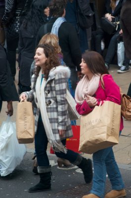 Happy Oxford Street Shoppers