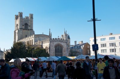 Busy Cambridge Marketplace