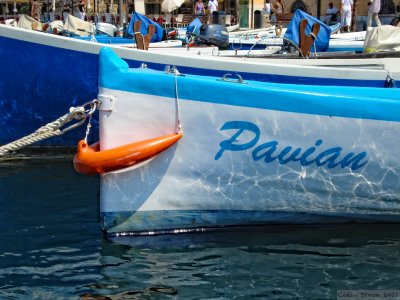 Boat in Bardolino harbour