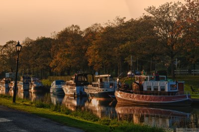 Evening sun on the Brielle Boats.
