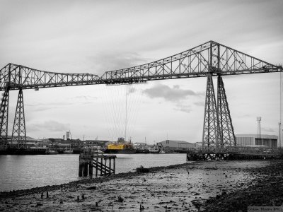 The Tees Transporter Bridge.
