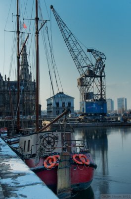 The old docks in Antwerp.
