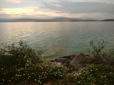 6. Near sundown, along the Lake