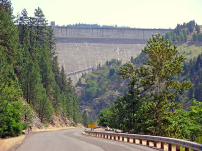 Dworshak Dam on the Clearwater River
