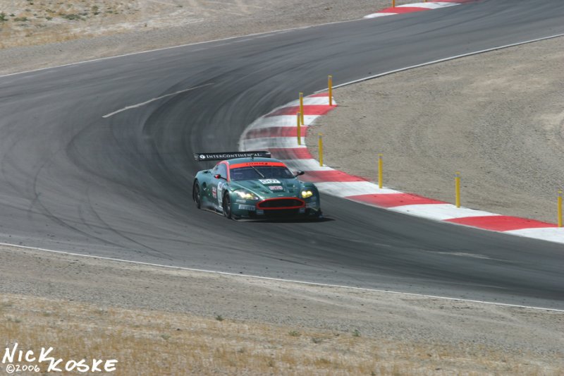 Aston Martin DBR9 exiting Bad Attitude (T18)