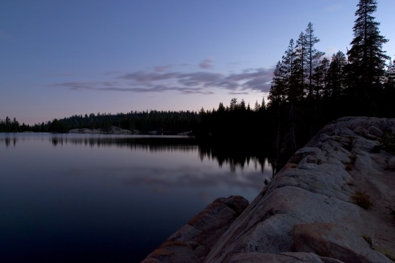 Sunset at Lake Alpine