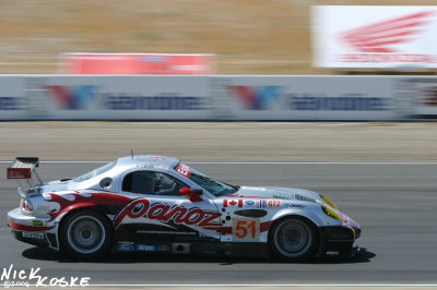 Panoz down the front straight